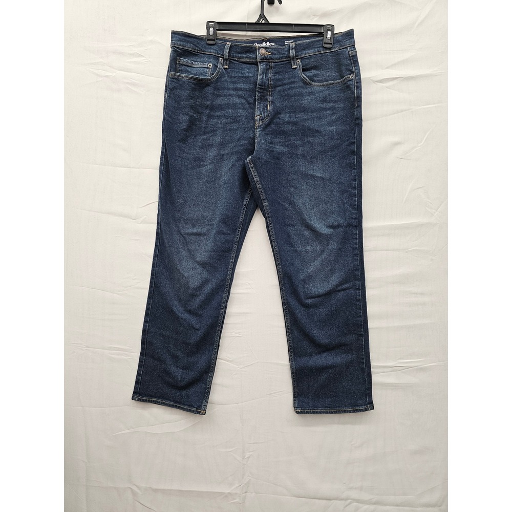 Goodfellow & Co Mens 38x30 Straight Leg Total Flex Blue Denim Jeans 042110510